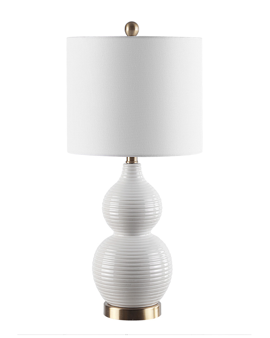 Safavieh Emery Mosaic Table Lamp In Ivory