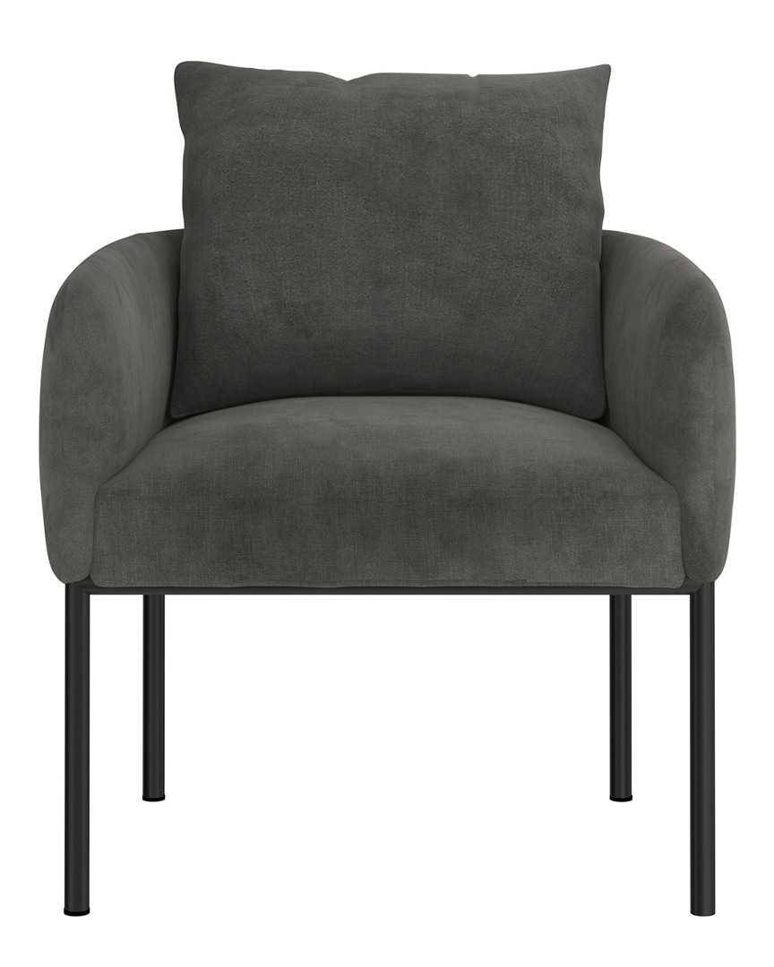 Worldwide Home Furnishings Nspire Modern Upholstered Accent Chair In Grey