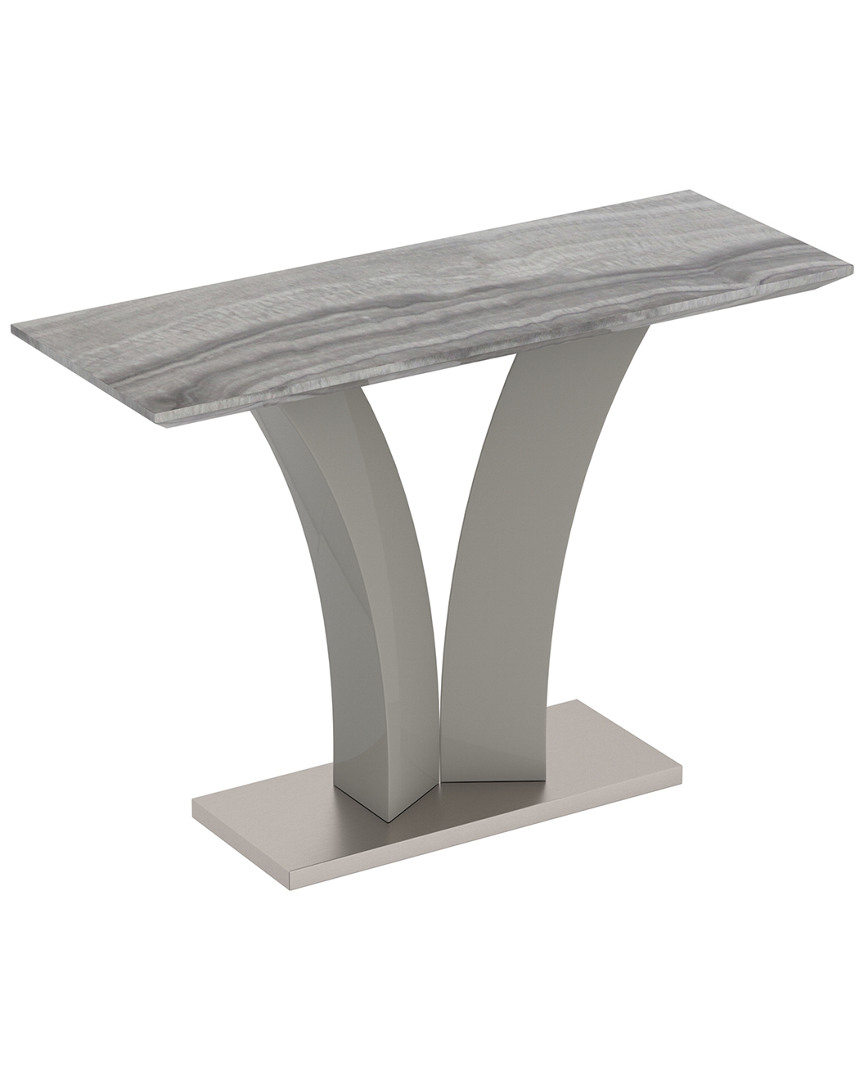 Worldwide Home Furnishings Nspire Contemporary Faux Marble Coffee Table In Grey