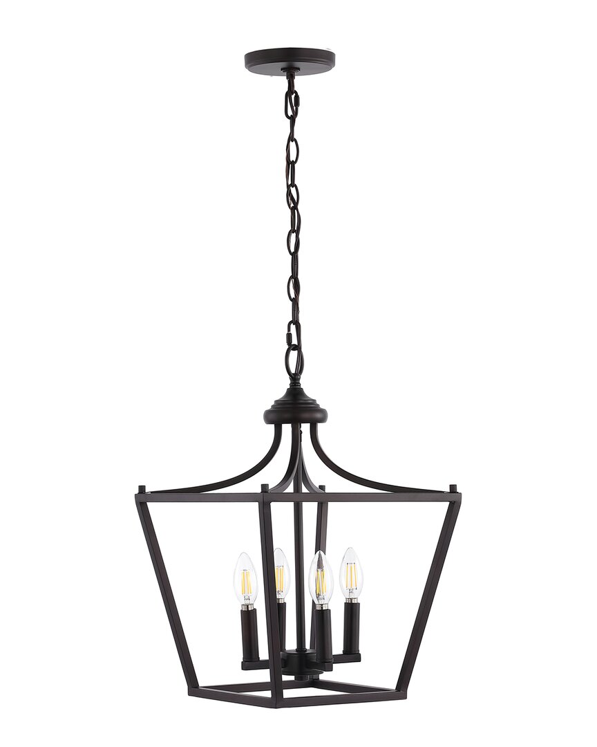 Jonathan Y Camden 4 Light Led Pendant In Bronze