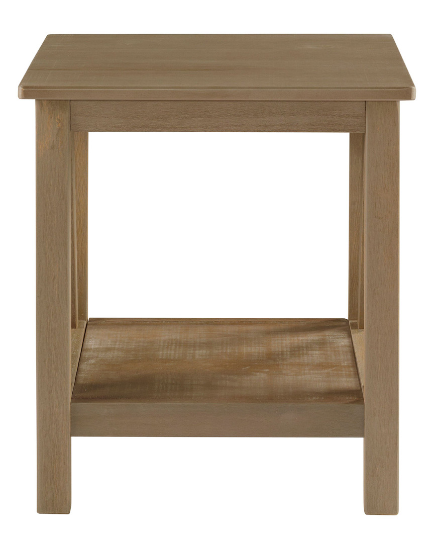 Linon Furniture Linon Candler Driftwood End Table