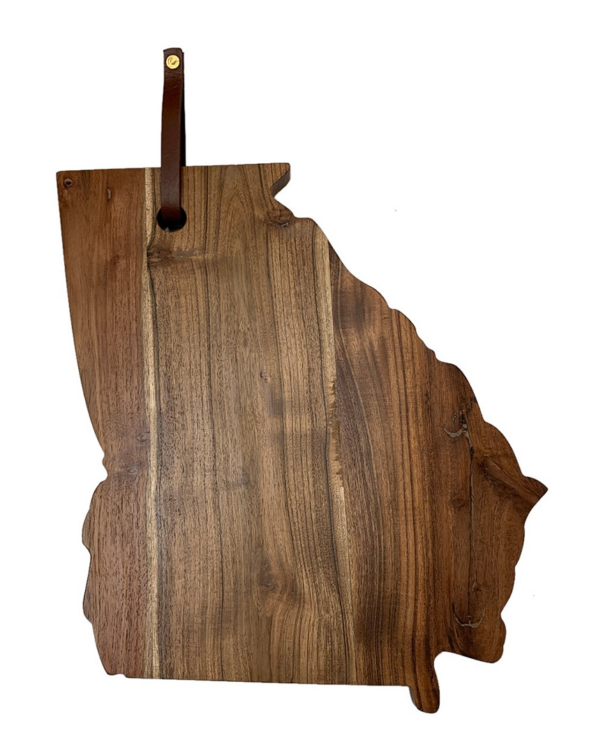 Bidkhome Acacia Wood Georgia Cutting Board In Brown