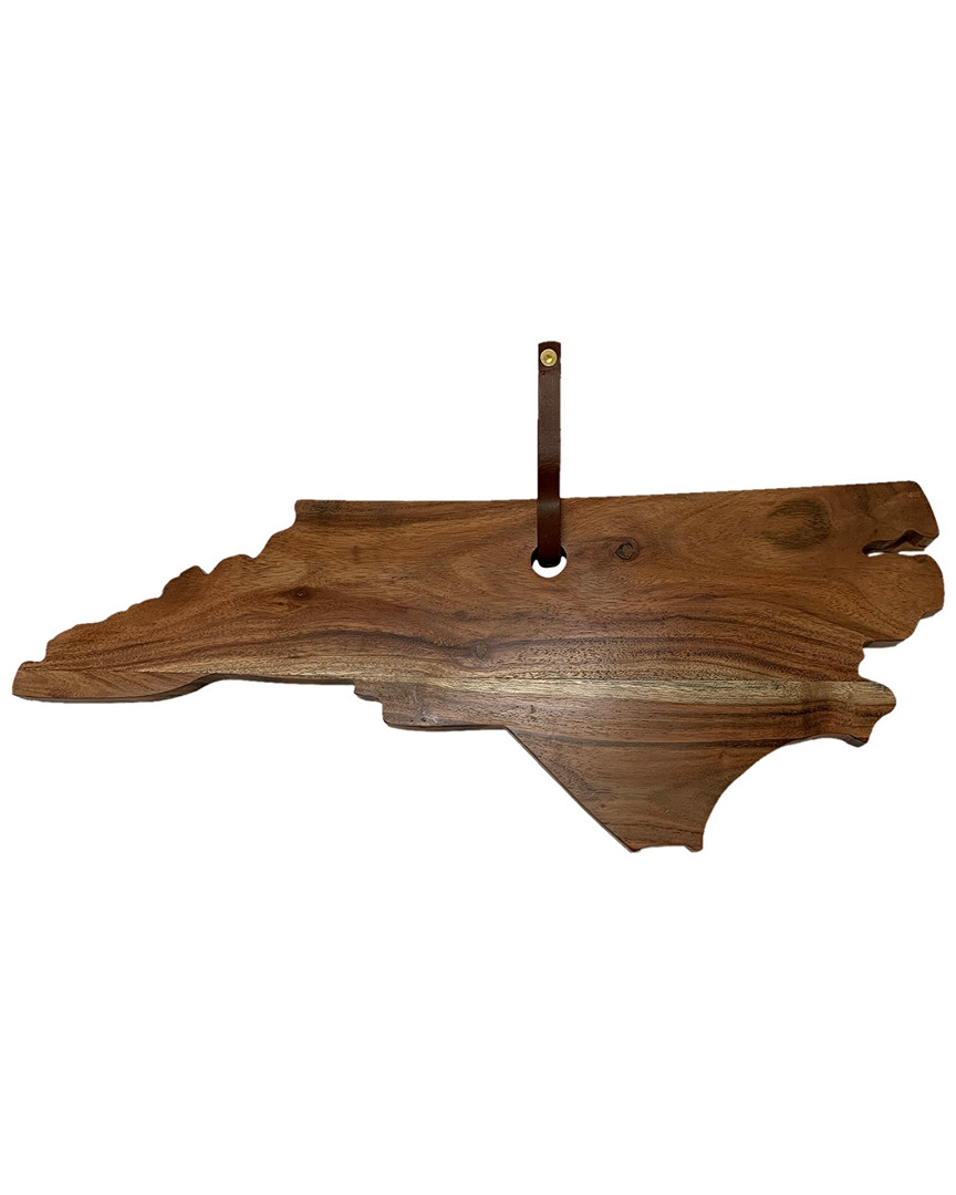 Bidkhome Acacia Wood North Carolina Cutting Board In Brown