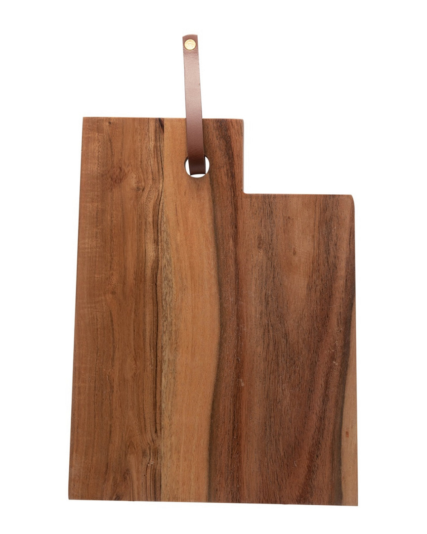 Bidkhome Acacia Wood Utah Cutting Board In Brown