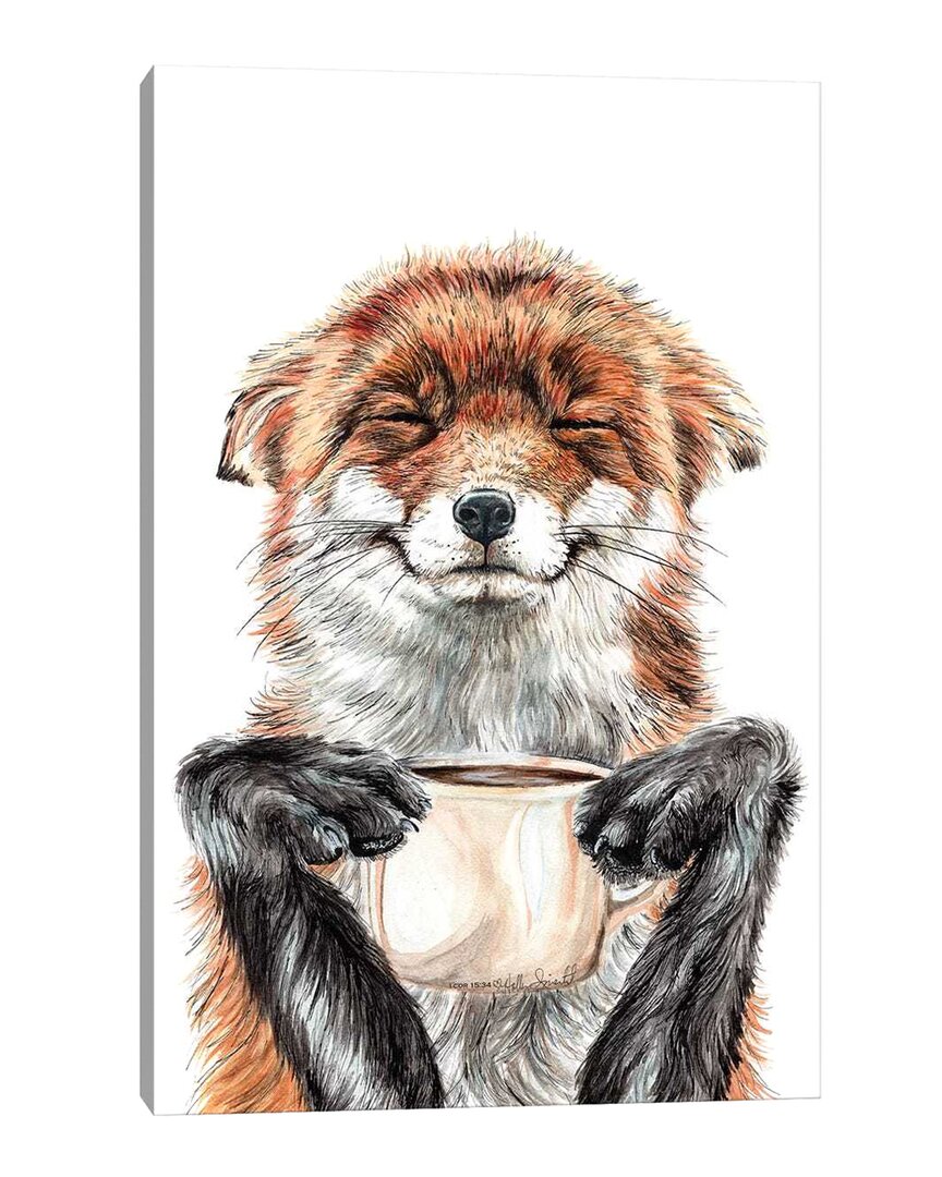 Icanvas Morning Fox By Holly Simental Wall Art