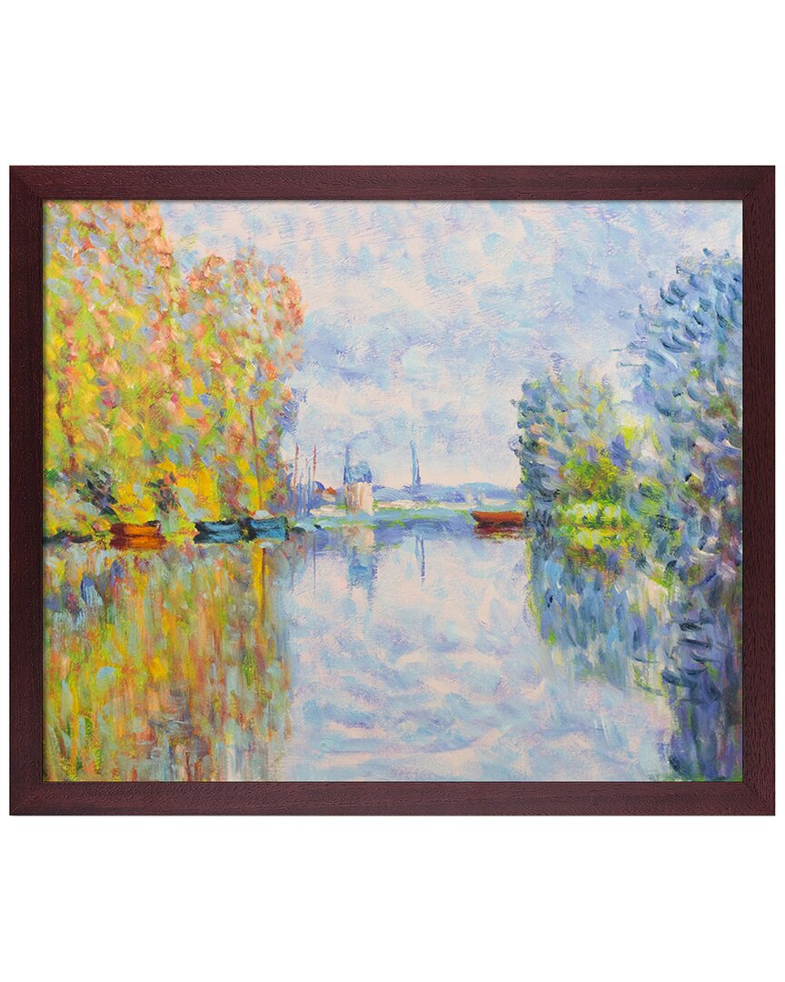 La Pastiche Autumn On The Seine At Argenteuil Framed Art Print In Multicolor
