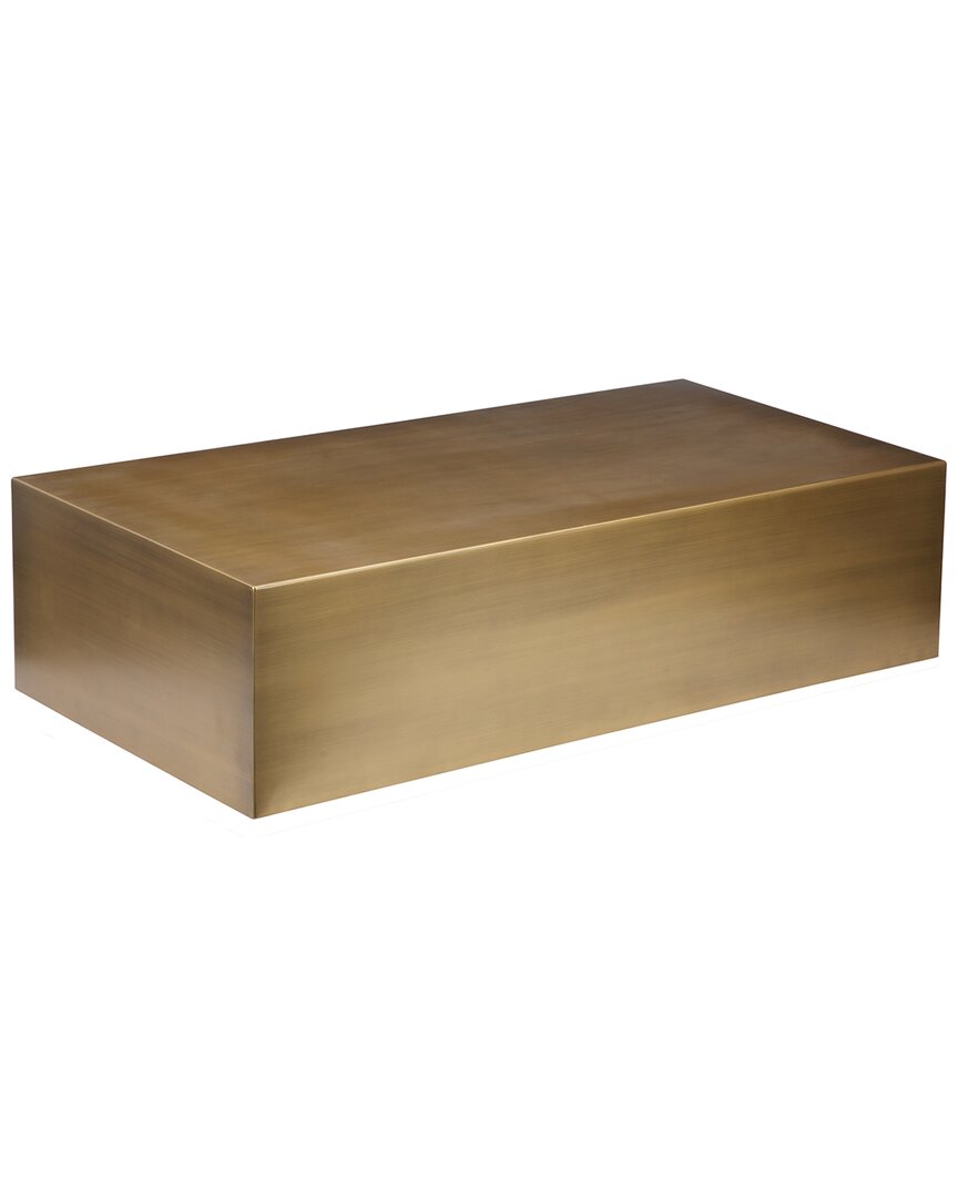Shatana Home Spencer Coffee Table In Brass