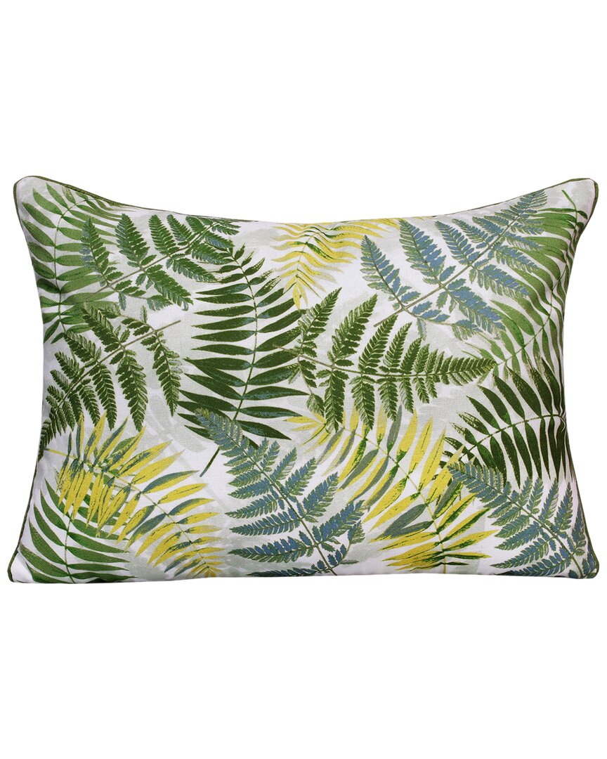 Lr Home Finn Tropical Leaves Throw Pillow In Green
