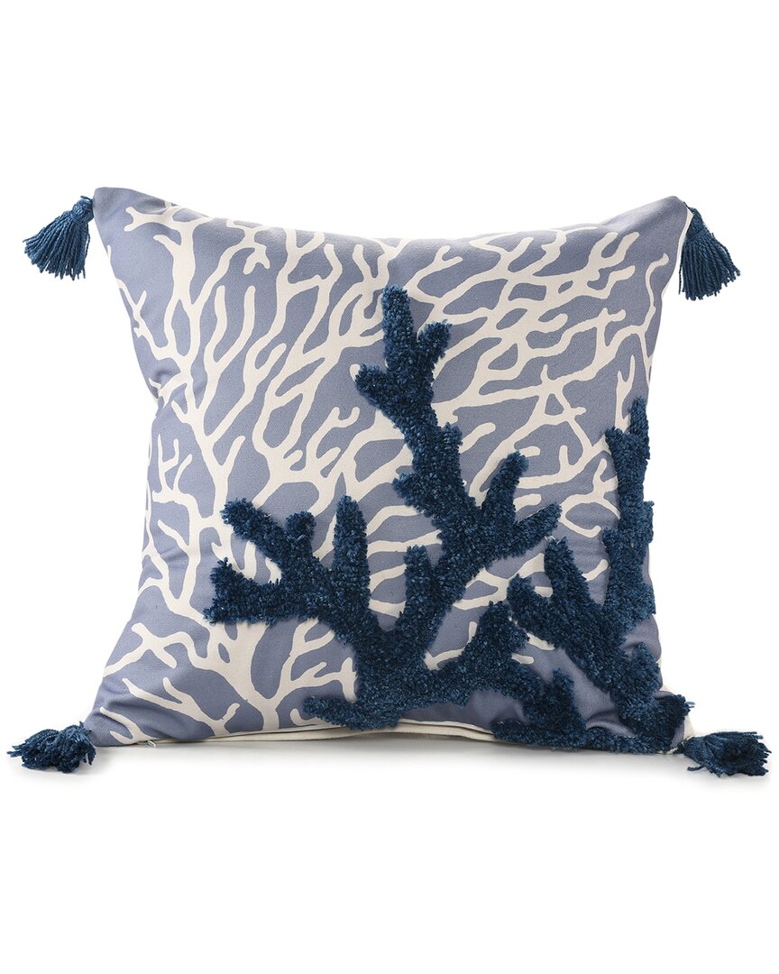 Lr Home Sancia Coral Reef Throw Pillow In Blue