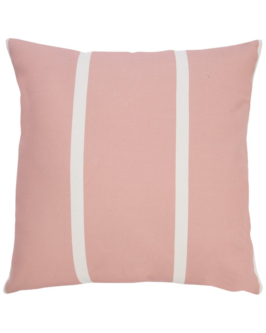 Lr Home Vivian Simple Stripe Indoor/outdoor Throw Pillow In Pink