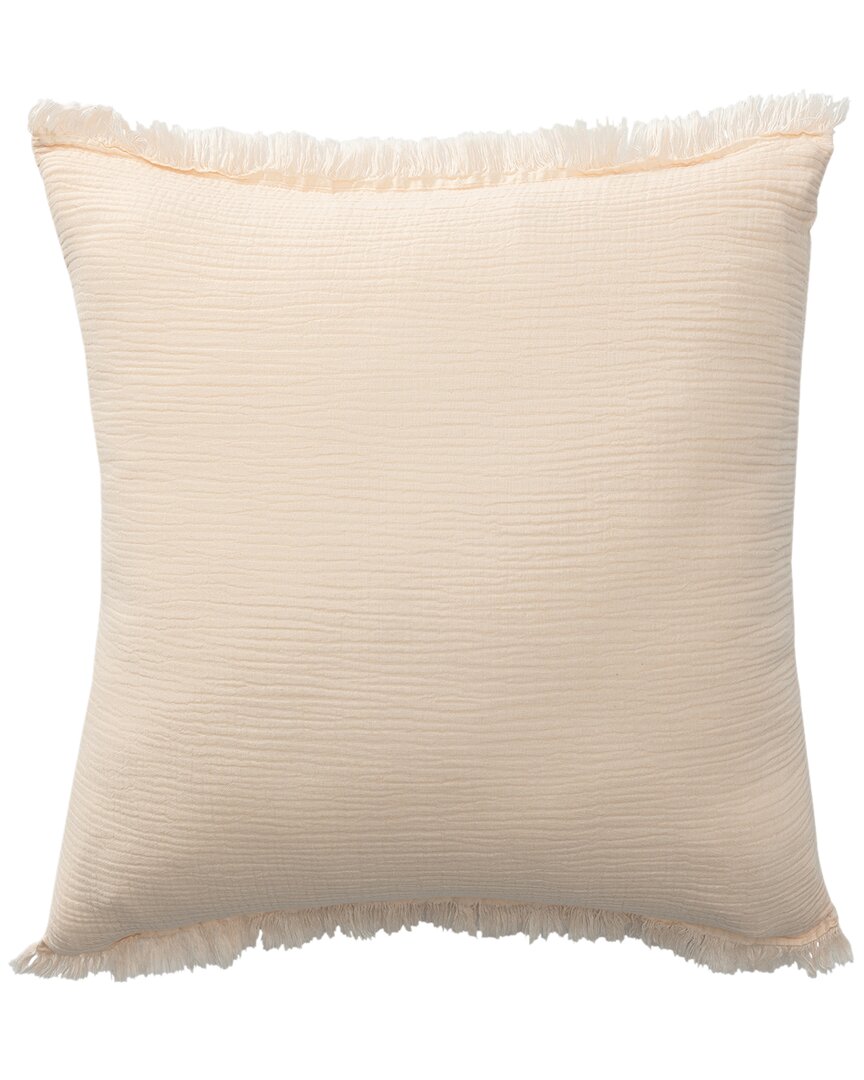 Lr Home Acielle Fringed Throw Pillow In Beige
