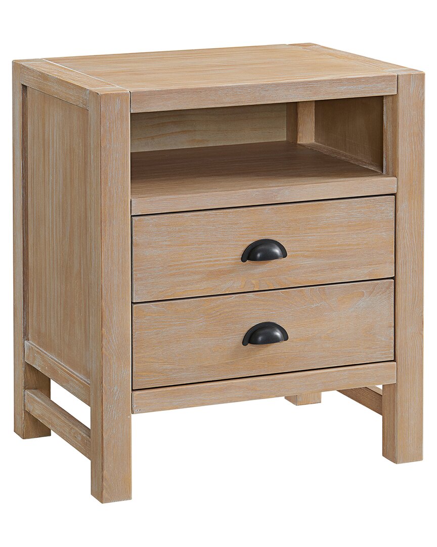 Alaterre Furniture Arden 2-drawer Wood Nightstand In Natural