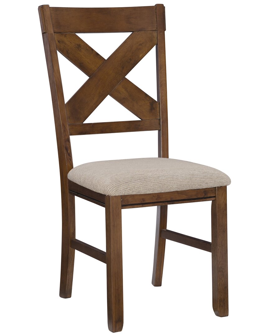 Powell Kraven Set Of 2 Dining Chairs In Brown