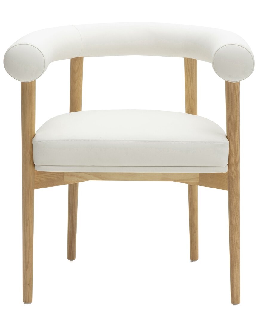 Tov Furniture Spara Faux Leather Dining Chair In White
