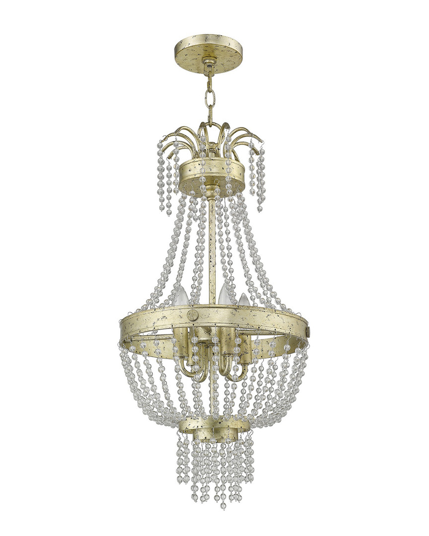 Livex Lighting Livex Valentina 4-light Winter Gold Pendant