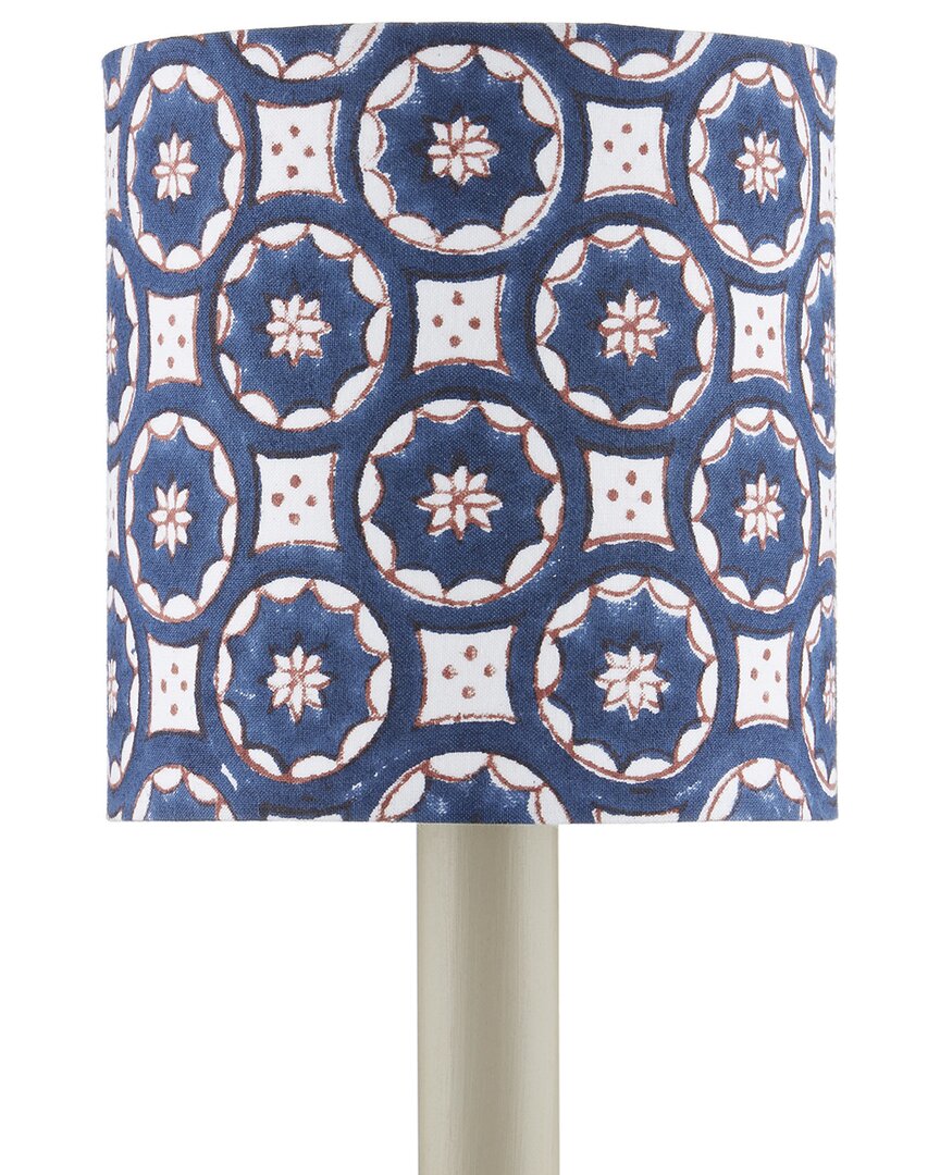 Currey & Company Block Print Drum Chandelier Shade