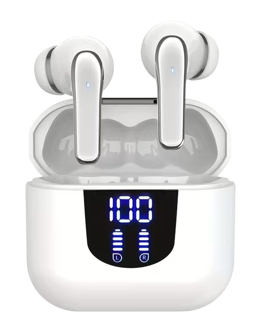 Kenro Wireless Earbuds With Mic In White