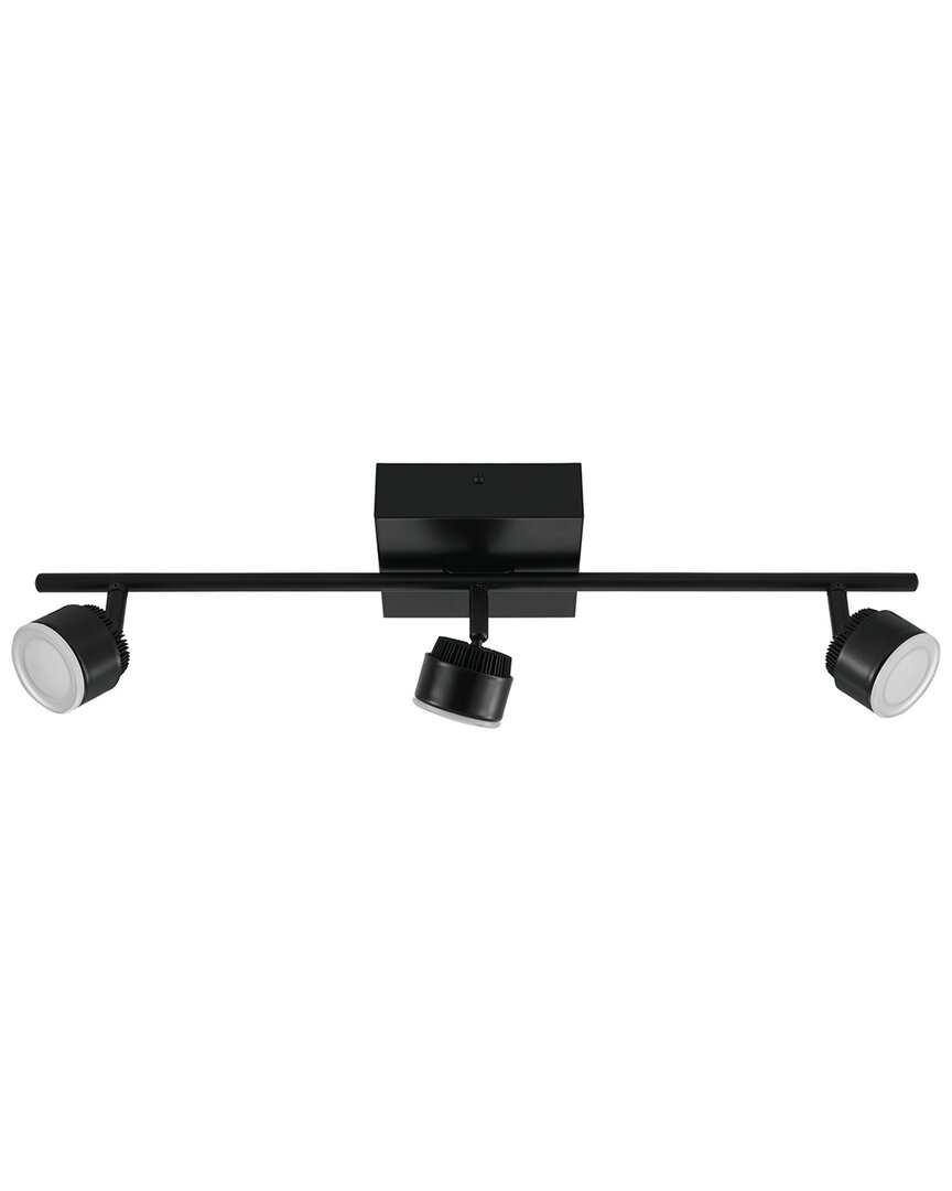 Eglo Armento 3 Light Integrated Led Track Light With Black Finish & Adjustable Lamp Heads