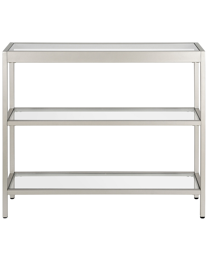 Abraham + Ivy Alexis Console Table Satin Nickel Finish In Metallic