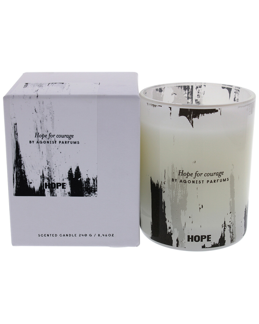 Agonist Hope For Courage 8.46oz Candle In White