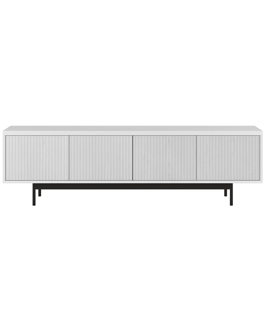 Abraham + Ivy Whitman Rectangular Tv Stand For Tvs Up To 75 In White