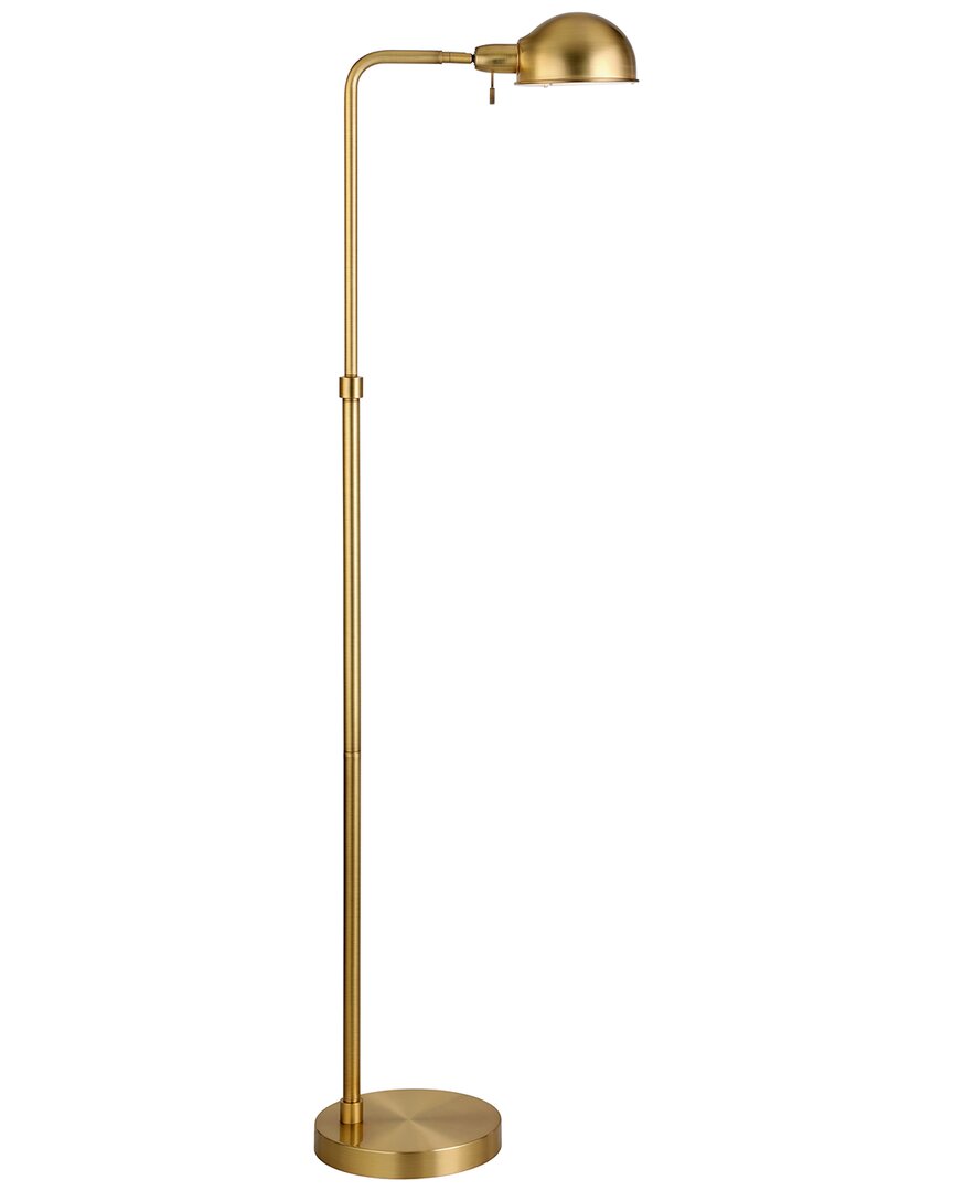Abraham + Ivy Arundel 66 Tall Integrated Led Floor Lamp With Metal Shade In Gold