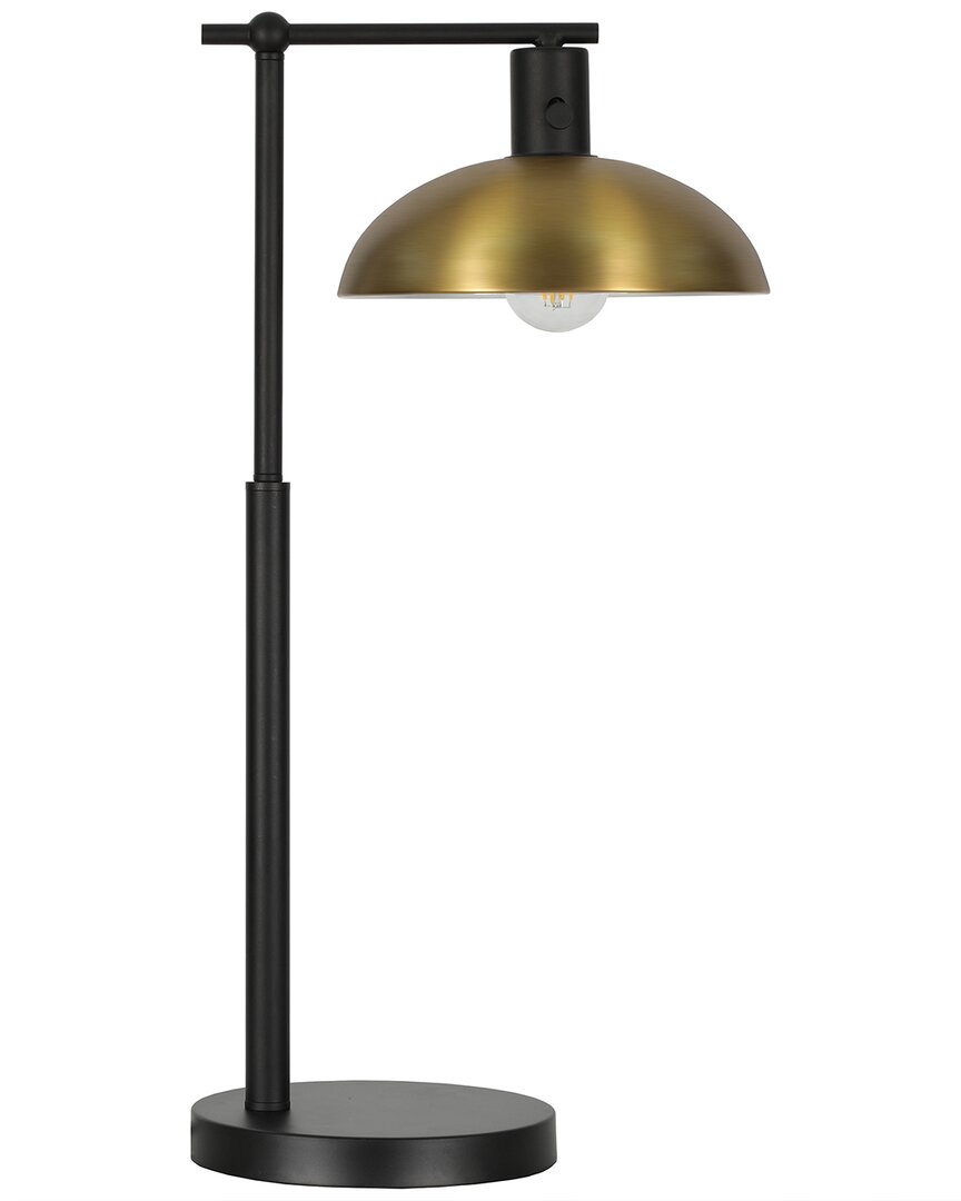 Abraham + Ivy Conan 25 Metal Table Lamp With Metal Shade In Black