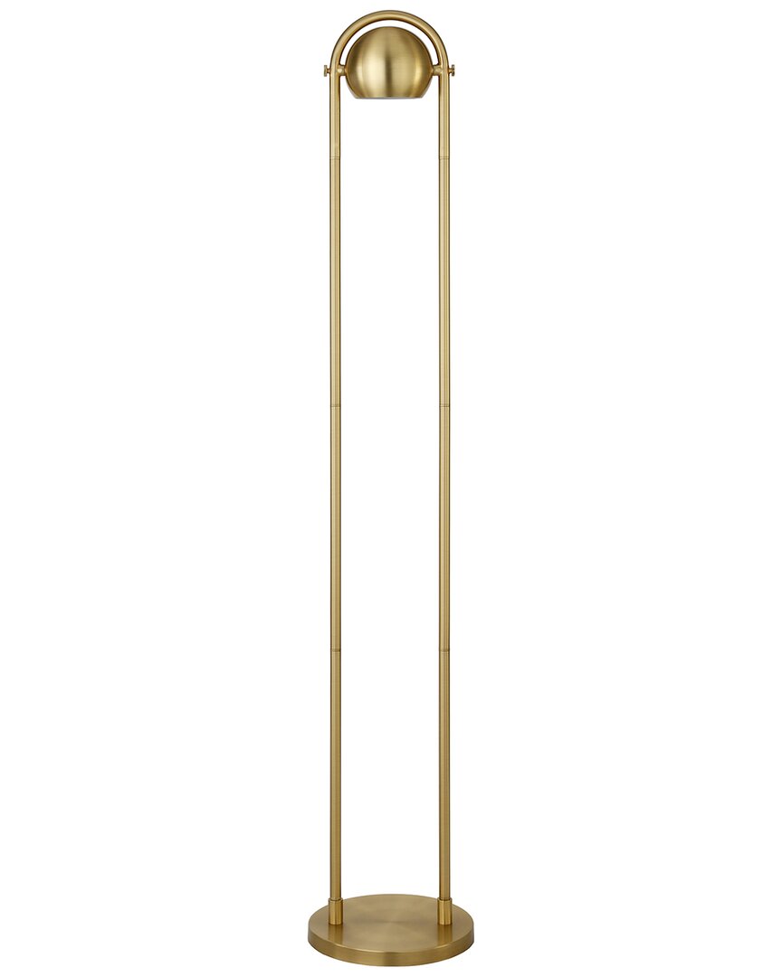 Abraham + Ivy Delgado 64 Tall Floor Lamp With Metal Shade In Gold