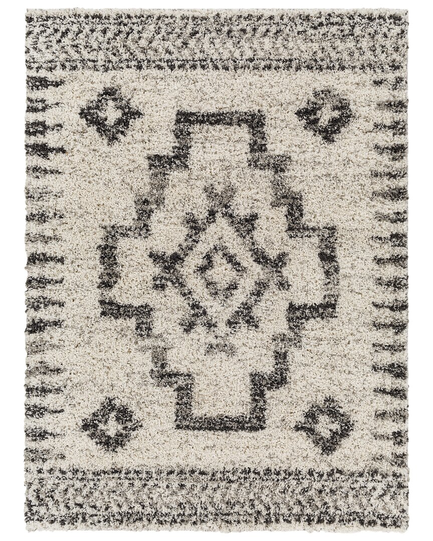 Surya Capella Shag Polyester Rug In Grey