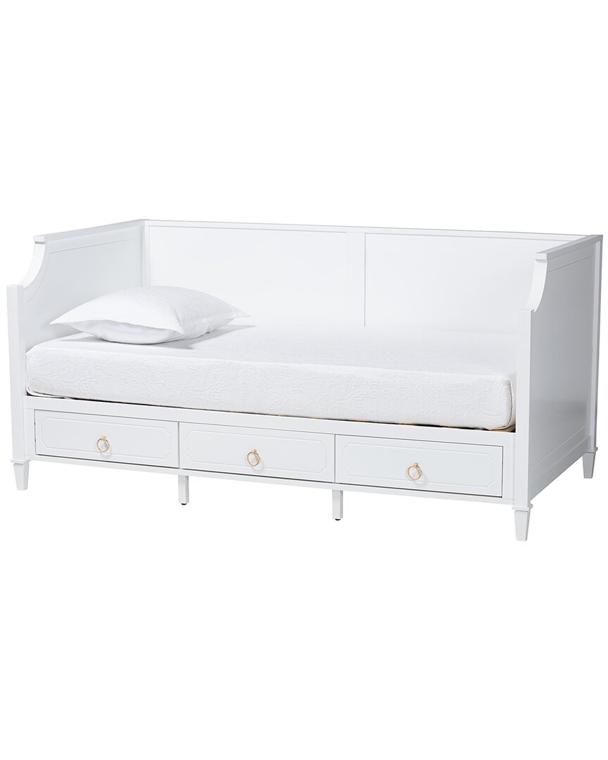 Baxton Studio Lowri Full Size 3-drawer Daybed In White