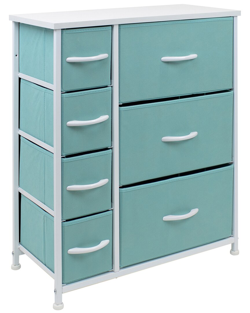 Sorbus 7-drawers Chest Dresser In Blue