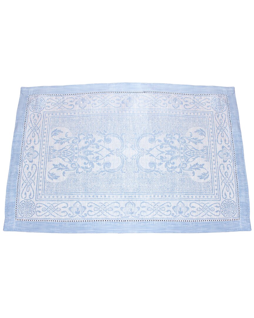French Home Set Of 6 Linen Astra Placemats In Ivory