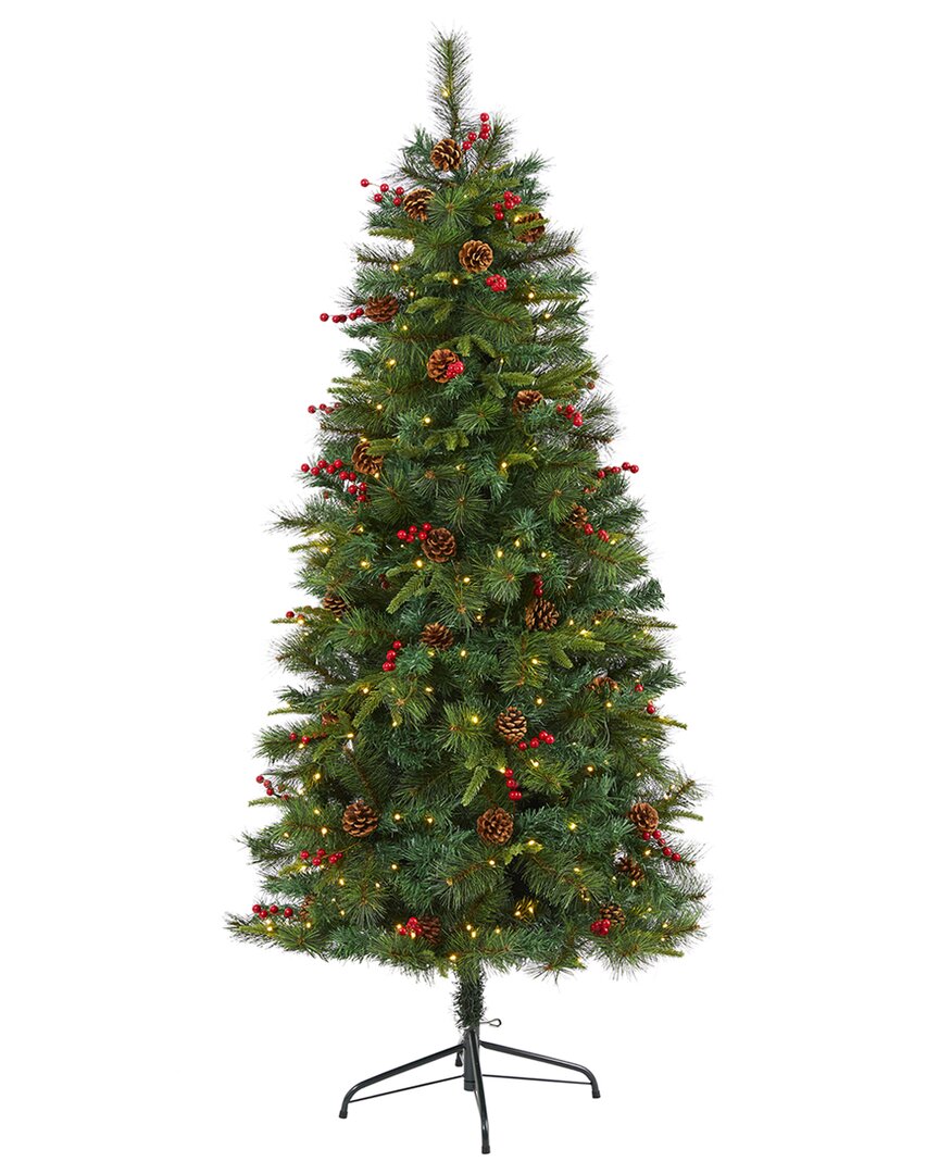 Nearly Natural 6ft. Mixed Pine Artificial Christmas Tree In Green