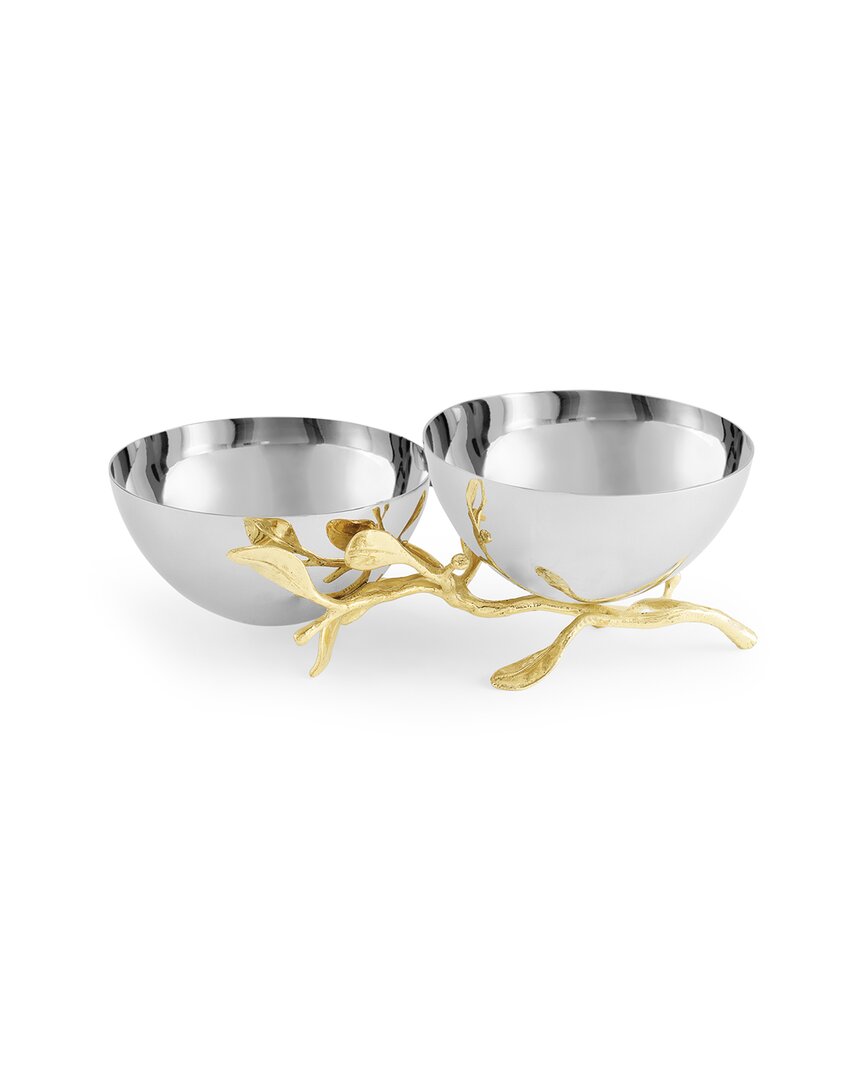 Michael Aram Laurel Gold Double Dish