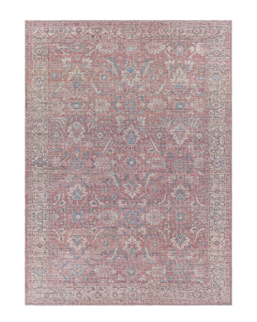 Surya Farrell Traditional Washable Rug In Red