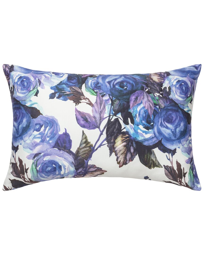 Linum Home Textiles Victoria Decorative Lumbar Pillow Cover In Blue