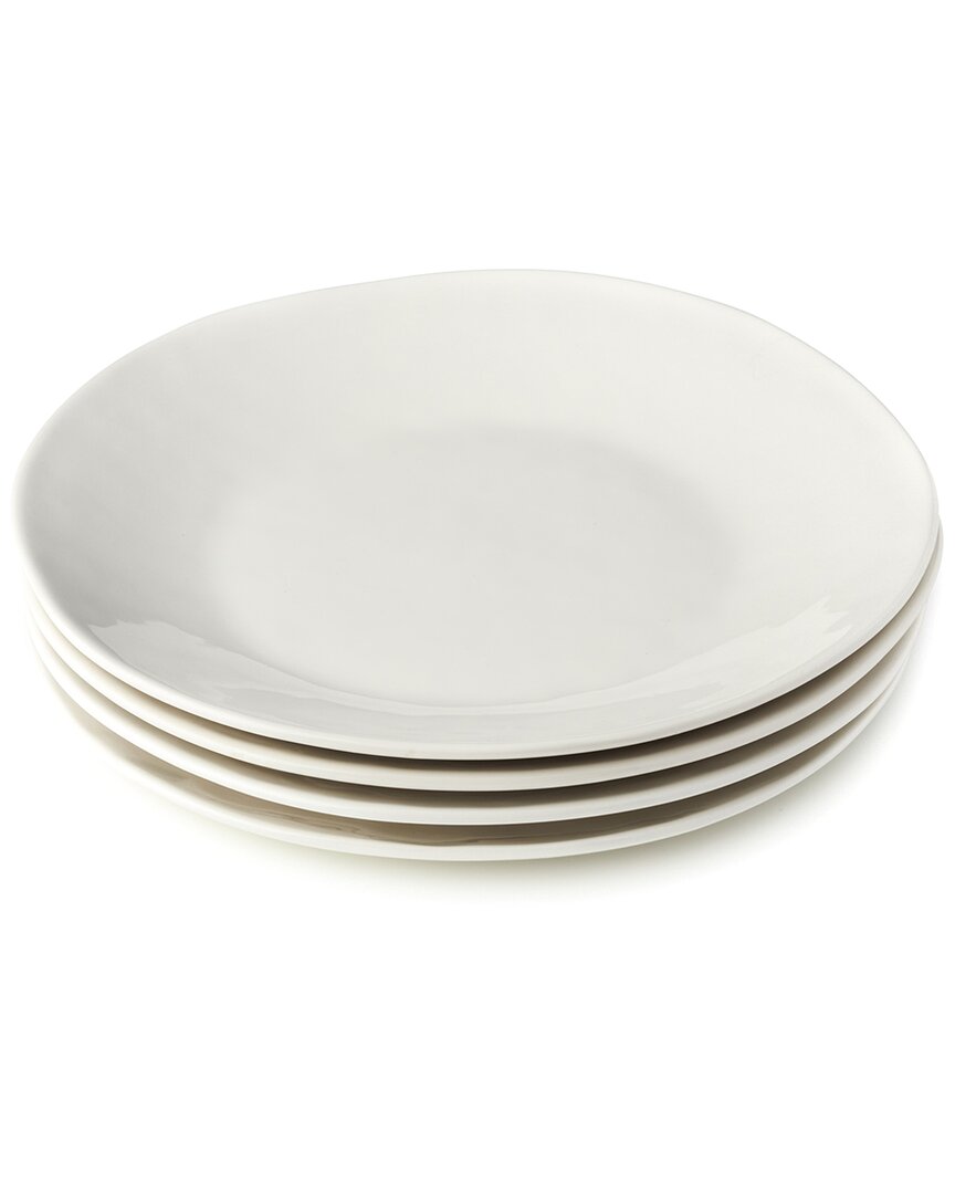 Certified International Linen Cream Set Of 4 Dinner Plates