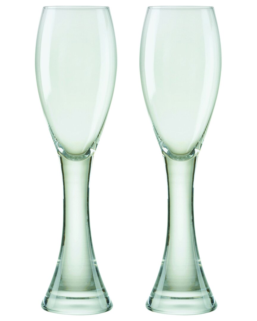 Anton Studio Designs Set Of 2 Manhattan Champagne Flutes