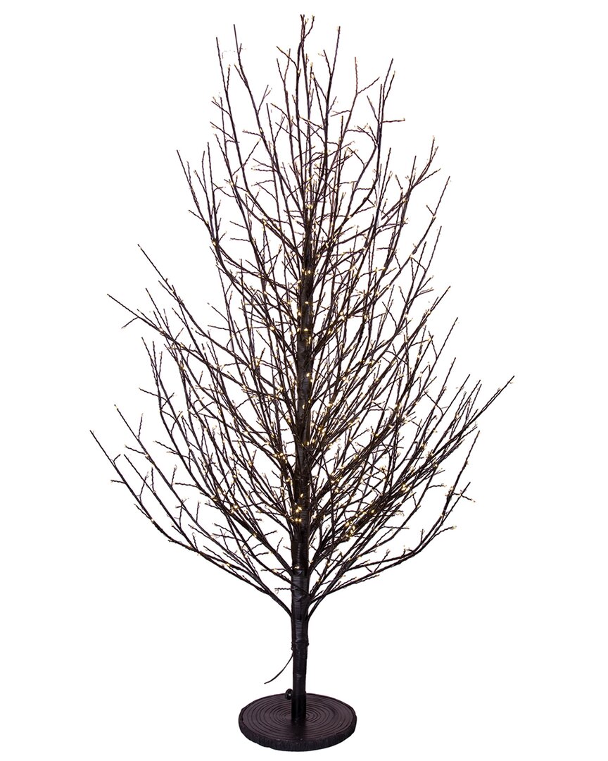 Kurt Adler 4ft Dark Brown Twig Tree With 1000 Warm White Cluster Lights In Brown