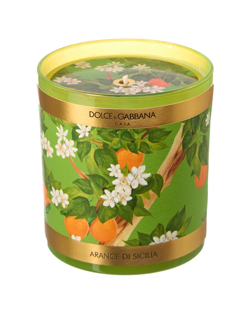 Dolce & Gabbana Sicilian Orange Scented Candle In Green