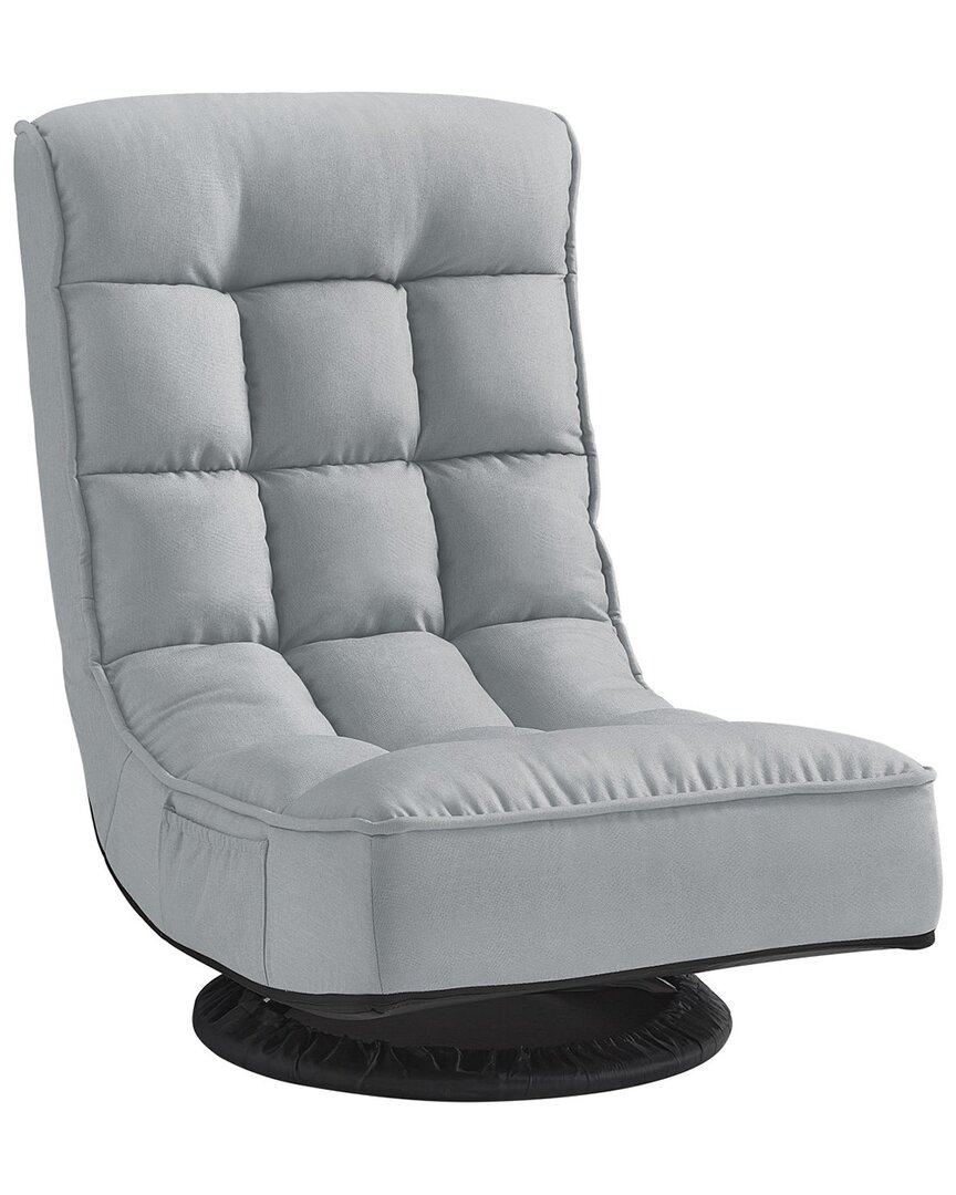 Loungie Myracle Adjustable Recliner/floor Chair In Grey
