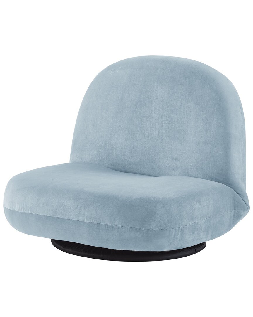 Loungie Mckenzi Adjustable Recliner/floor Chair In Blue