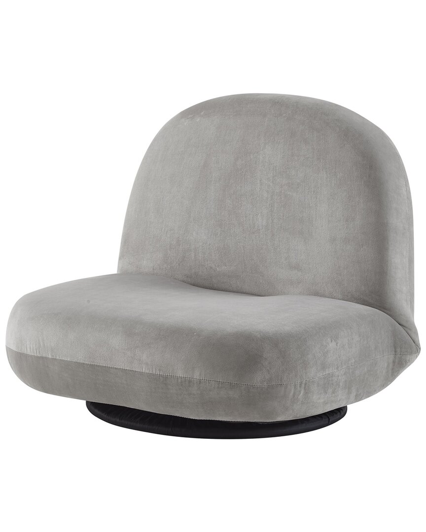 Loungie Mckenzi Adjustable Recliner/floor Chair In Grey