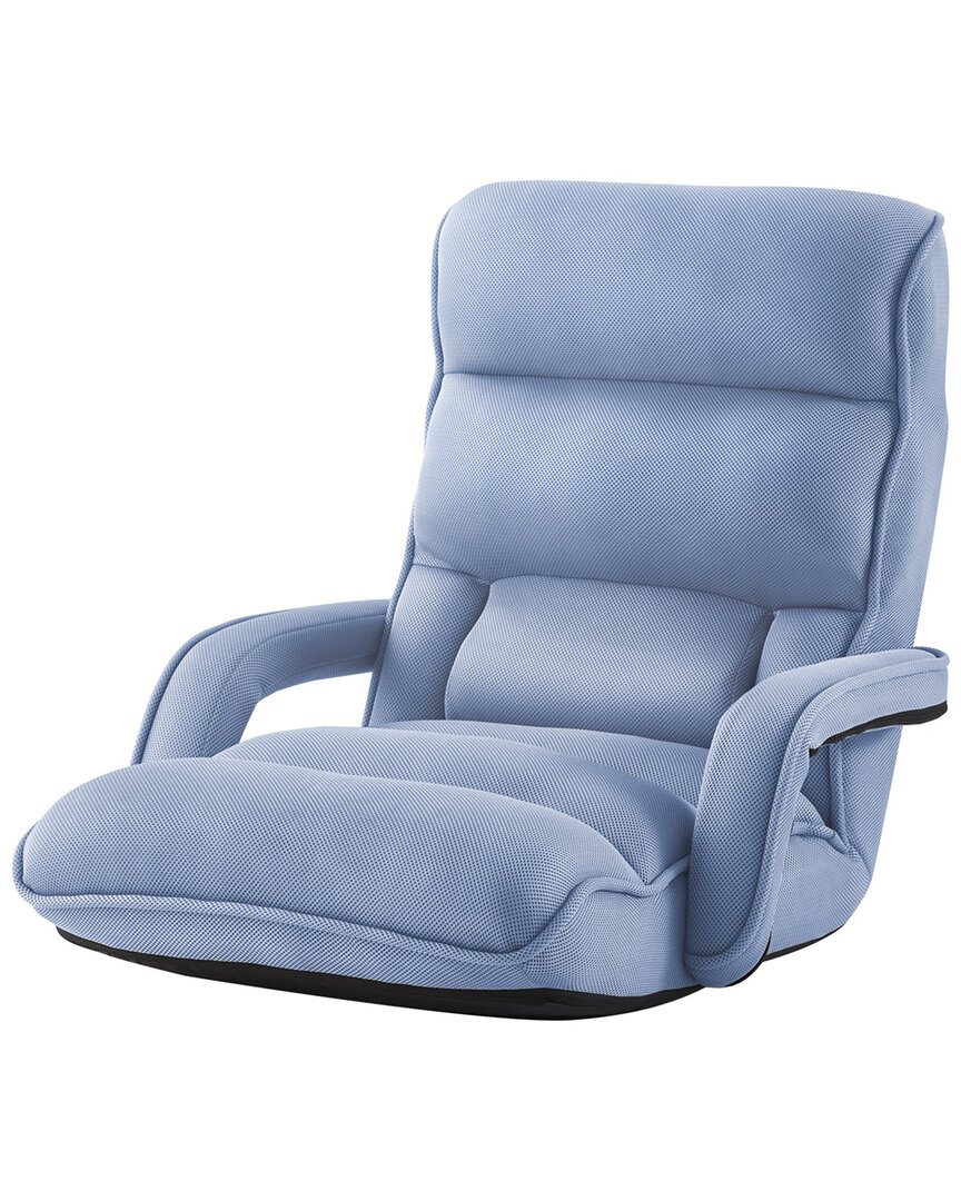 Loungie Neela Adjustable Recliner/floor Chair In Blue
