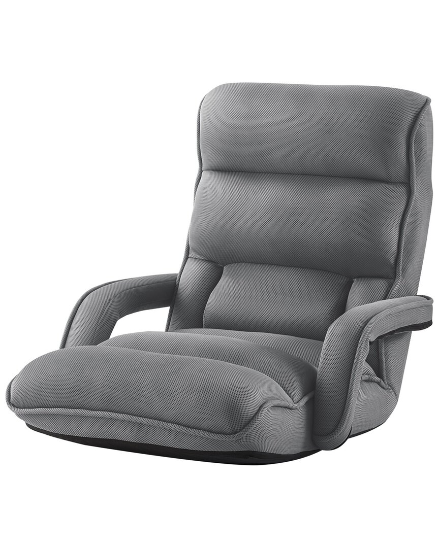 Loungie Neela Adjustable Recliner/floor Chair In Grey