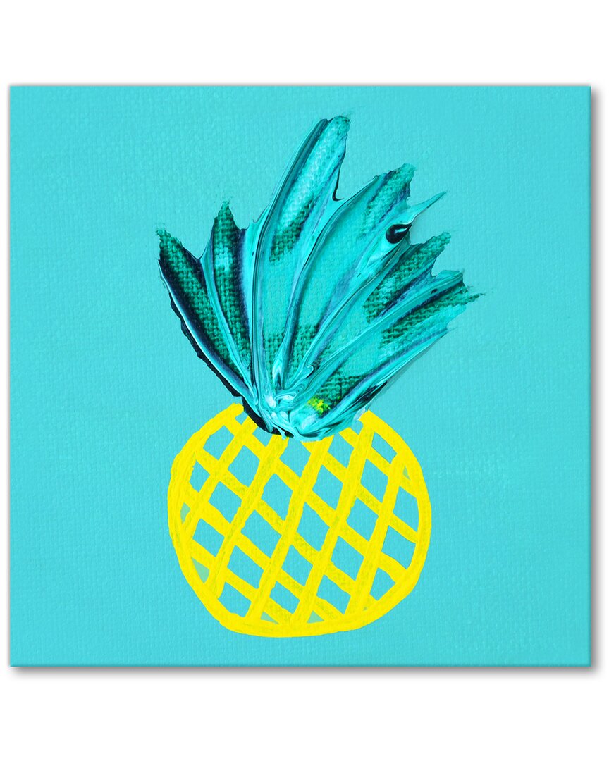 Ready2hangart Pineapple Wrapped Canvas Wall Art By Lisa Kaw