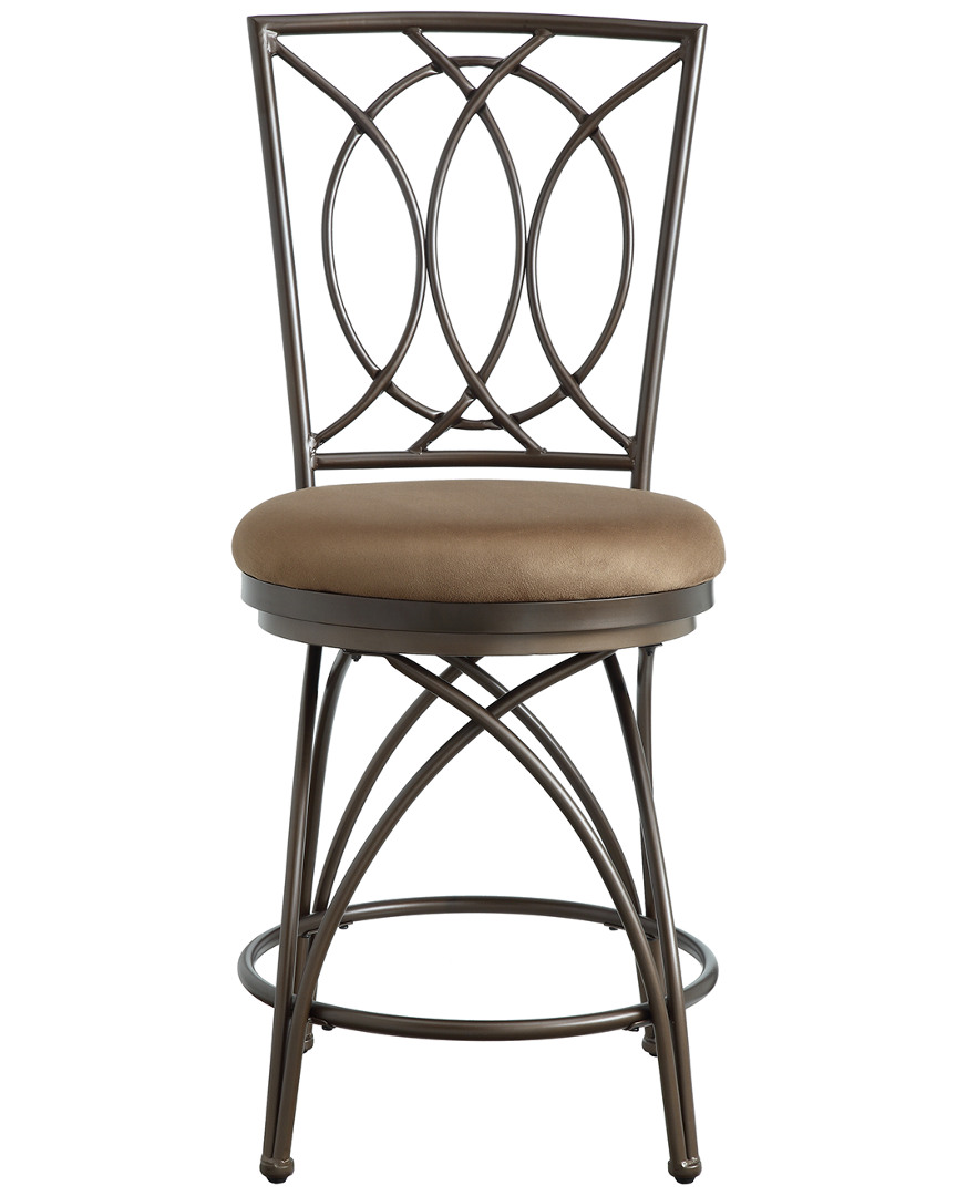 Powell Seth Big And Tall Metal Crossed Legs Counter Stool