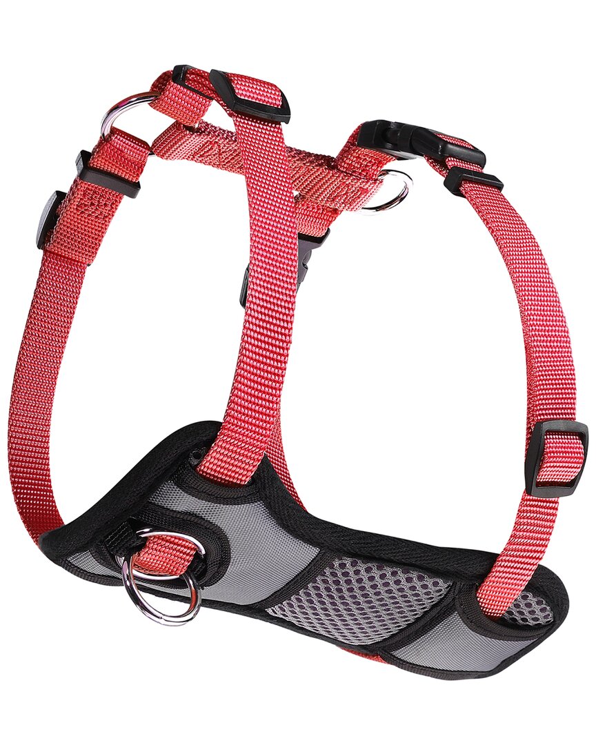 Goopaws Xl Padded Front Dog Harness In Red