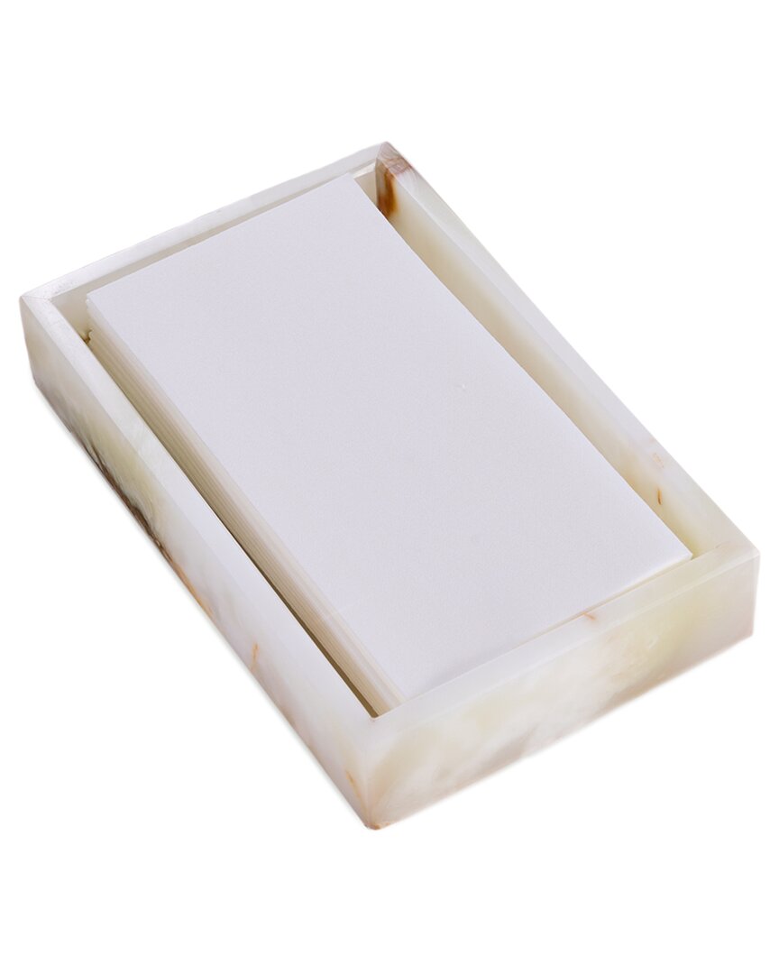 Bey-berk Ezra Genuine Marble Guest Towel Tray In Green