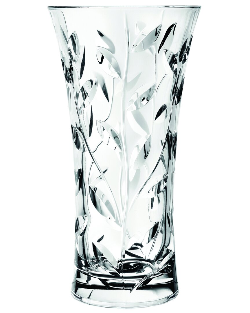 Barski Round Glass Vase In Clear